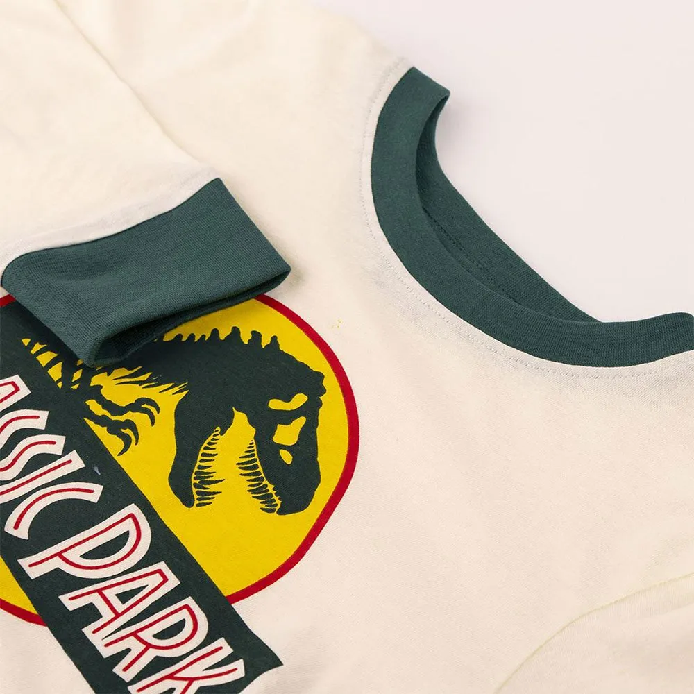 Cerda Group Jurassic Park Langarm-pyjama, White / green, 5Y