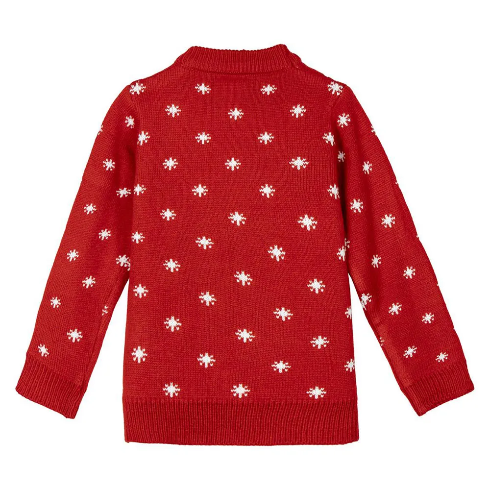 Cerda Group Knitted Christmas Minnie Pullover, Red, 6Y Cerda Group Knitted Christmas Minnie Pullover, Red, 6Y