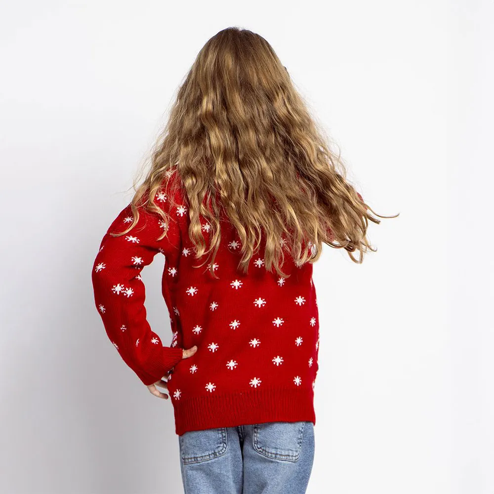 Cerda Group Knitted Christmas Minnie Pullover, Red, 6Y Cerda Group Knitted Christmas Minnie Pullover, Red, 6Y