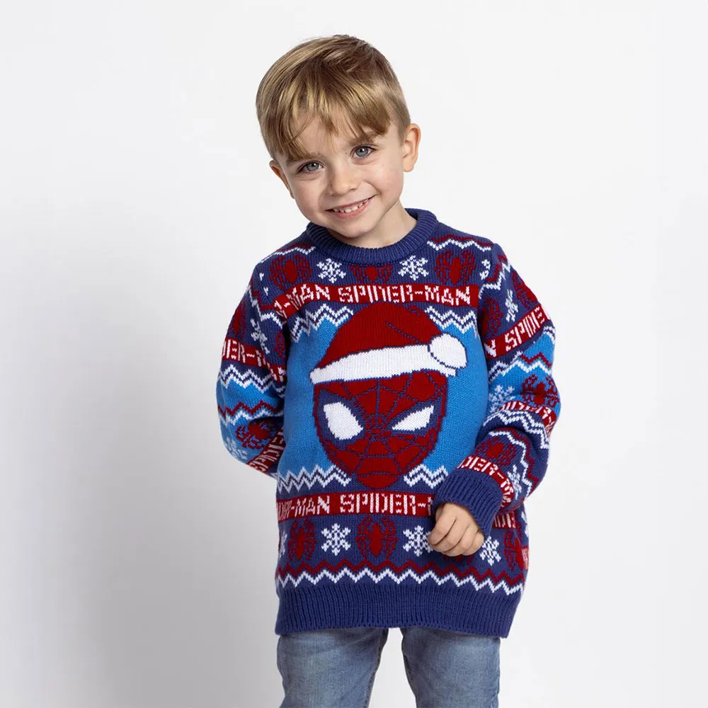 Cerda Group Knitted Christmas Spiderman Pullover