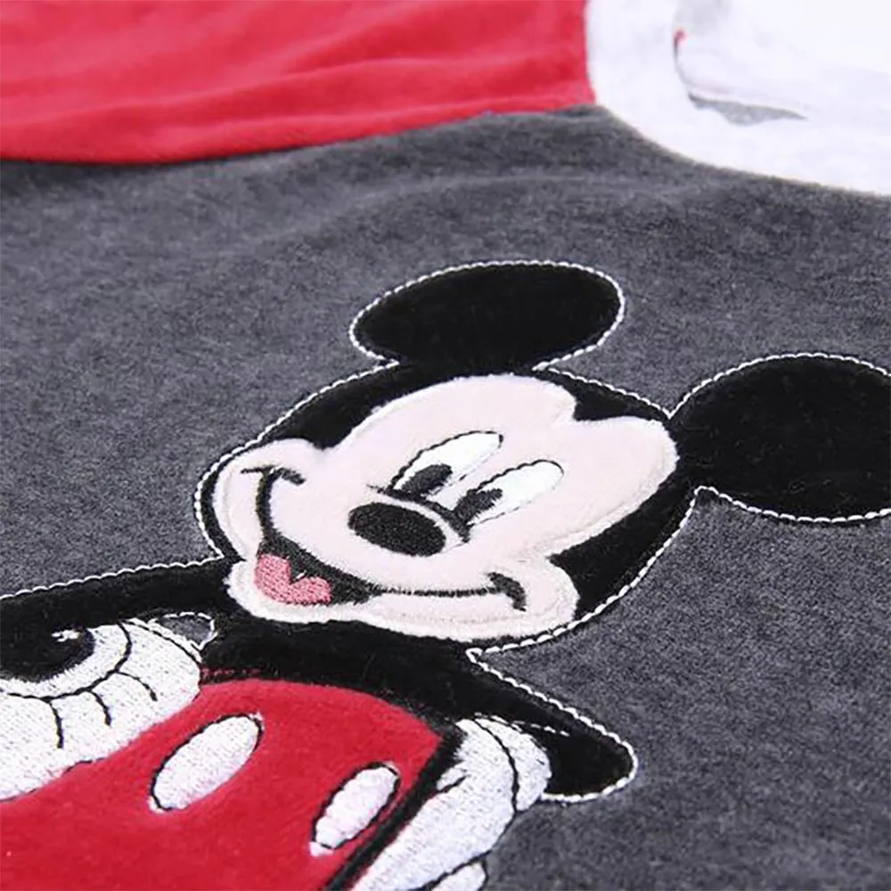 Cerda Group Langer Velor Mickey Pyjama, Grey, 5Y Cerda Group Langer Velor Mickey Pyjama, Grey, 5Y