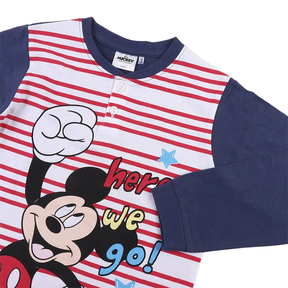 Cerda Group Mickey Langarm-pyjama, Dark blue, 3Y Cerda Group Mickey Langarm-pyjama, Dark blue, 3Y