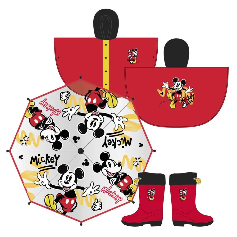 Cerda Group Mickey Poncho, Red, 3-4Y Cerda Group Mickey Poncho, Red, 3-4Y
