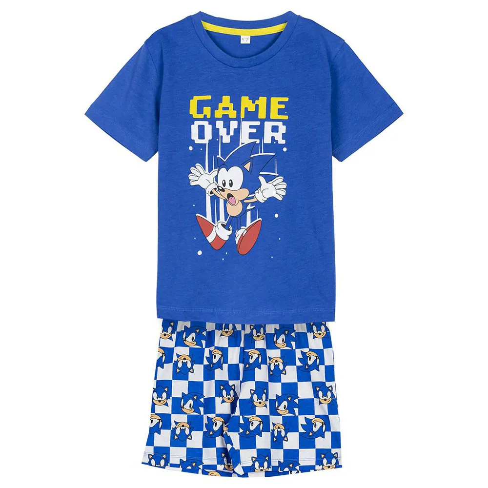 Cerda Group Sonic Kurzarm-pyjama, Blue, 6Y Cerda Group Sonic Kurzarm-pyjama, Blue, 6Y