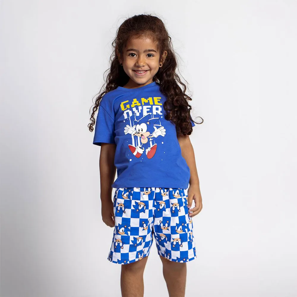 Cerda Group Sonic Kurzarm-pyjama, Blue, 6Y Cerda Group Sonic Kurzarm-pyjama, Blue, 6Y