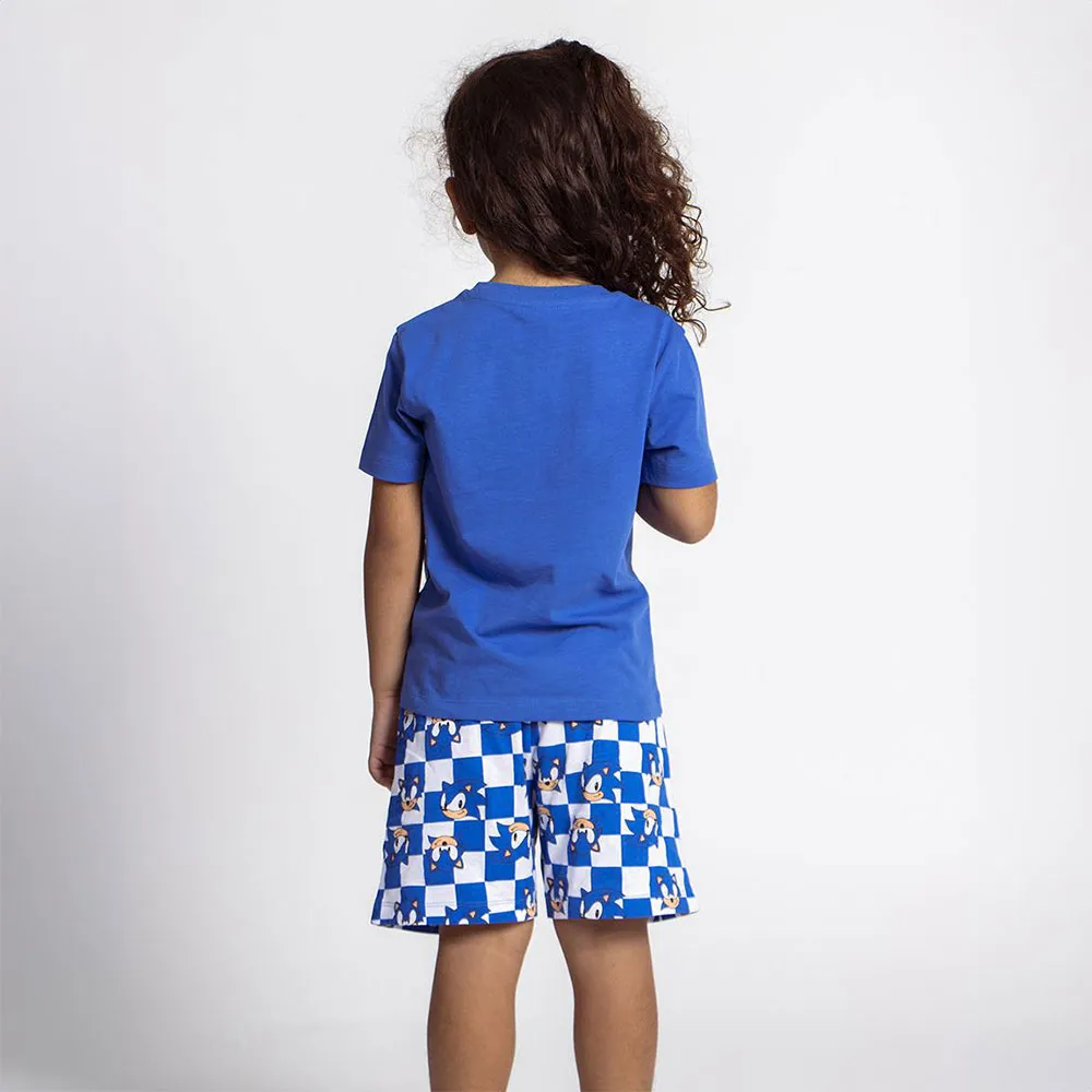 Cerda Group Sonic Kurzarm-pyjama, Blue, 6Y Cerda Group Sonic Kurzarm-pyjama, Blue, 6Y