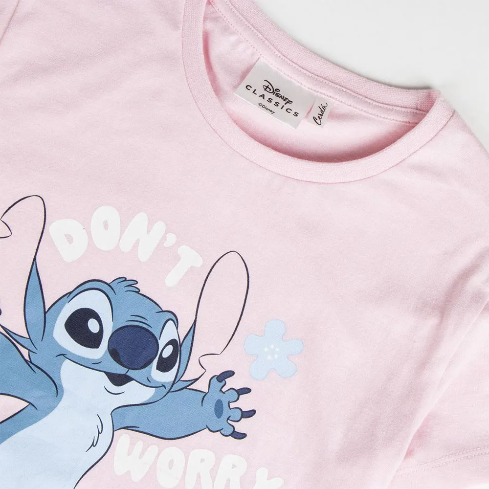 Cerda Group Stitch Pyjama, Pink, 12Y