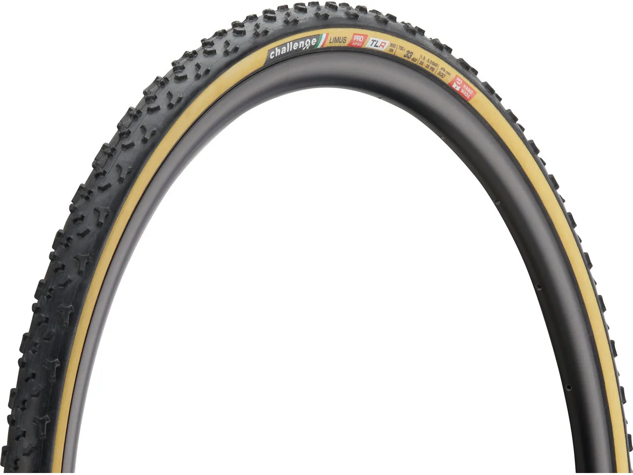 Challenge Limus Pro Handmade TLR 28" Faltreifen, Braun, 33-622 (700 x 33C) Challenge Limus Pro Handmade TLR 28" Faltreifen, Braun, 33-622 (700 x 33C)
