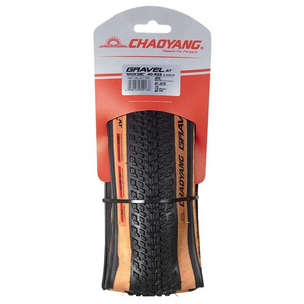 Chaoyang All Terrain Tubeless 700c X 38 Gravelreifen, Black / brown, 700C x 38 Chaoyang All Terrain Tubeless 700c X 38 Gravelreifen, Black / brown, 700C x 38