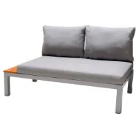 Chillvert Aluminium Bergamo Fsc Eukalyptus Garten-sofa 138.20x76.6x73 Cm Chillvert Aluminium Bergamo Fsc Eukalyptus Garten-sofa 138.20x76.6x73 Cm