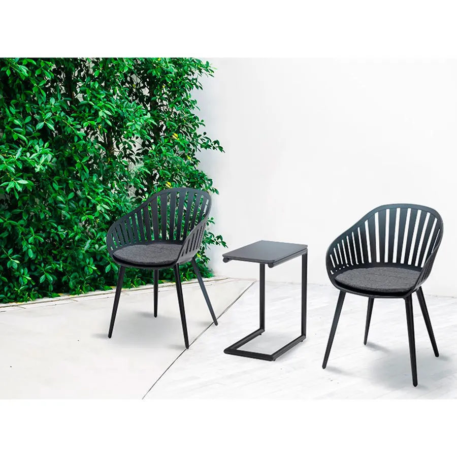 Chillvert Aluminium Lacio Gartenmöbel-set Aus Harz, Black, One Size Chillvert Aluminium Lacio Gartenmöbel-set Aus Harz, Black, One Size