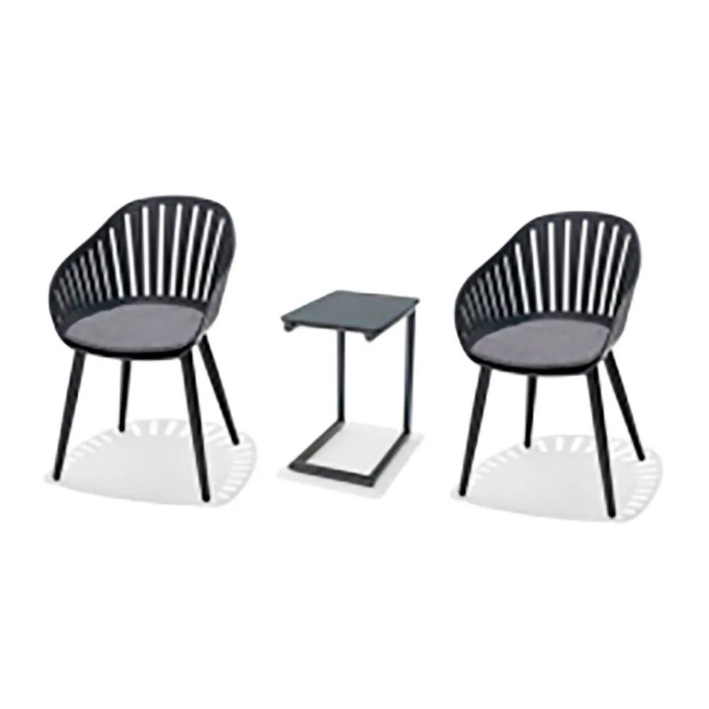 Chillvert Aluminium Lacio Gartenmöbel-set Aus Harz, Black, One Size Chillvert Aluminium Lacio Gartenmöbel-set Aus Harz, Black, One Size