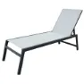 Chillvert Aluminium Pisa Sonnenliege 203x64x43 Cm, Anthracite / ecrú, One Size