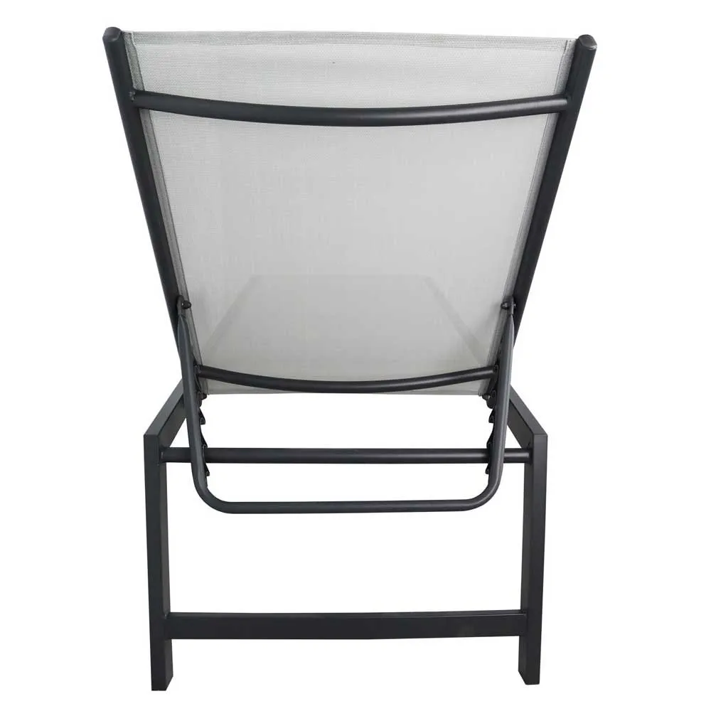 Chillvert Aluminium Pisa Sonnenliege 203x64x43 Cm unisex, Anthracite / ecrú, One Size Chillvert Aluminium Pisa Sonnenliege 203x64x43 Cm unisex, Anthracite / ecrú, One Size