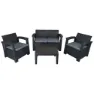 Chillvert Capri Harz-gartenmöbel-set Mit Rattan-effekt, Anthracite / grey, One Size