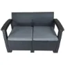 Chillvert Capri Harz-gartenmöbel-set Mit Rattan-effekt, Anthracite / grey, One Size