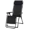 Chillvert Catania Stahl Liegestuhl 65.5x91x116 Cm unisex, Black, One Size