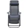 Chillvert Catania Stahl Liegestuhl 65.5x91x116 Cm unisex, Black, One Size
