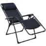 Chillvert Catania Stahl Liegestuhl 65.5x91x116 Cm unisex, Black, One Size
