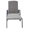 Chillvert Cozumel Stahl Liegestuhl 190x63x50 Cm Refurbished, Anthracite / brown, One Size