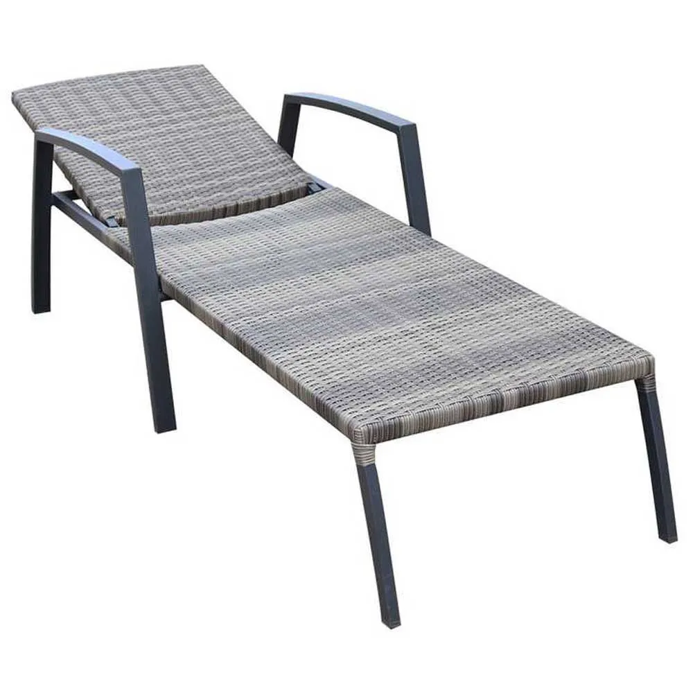 Chillvert Cozumel Stahl Liegestuhl 190x63x50 Cm Refurbished, Anthracite / brown, One Size Chillvert Cozumel Stahl Liegestuhl 190x63x50 Cm Refurbished, Anthracite / brown, One Size
