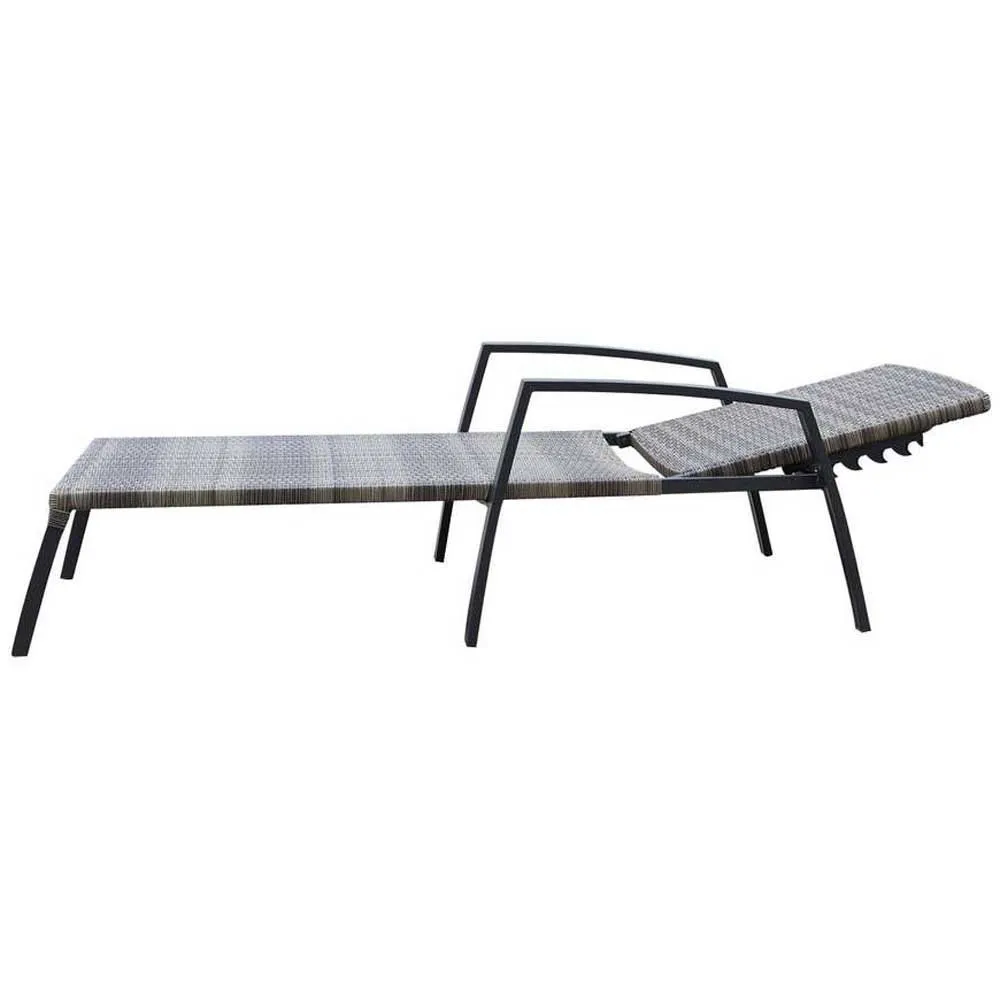 Chillvert Cozumel Stahl Liegestuhl 190x63x50 Cm Refurbished, Anthracite / brown, One Size Chillvert Cozumel Stahl Liegestuhl 190x63x50 Cm Refurbished, Anthracite / brown, One Size