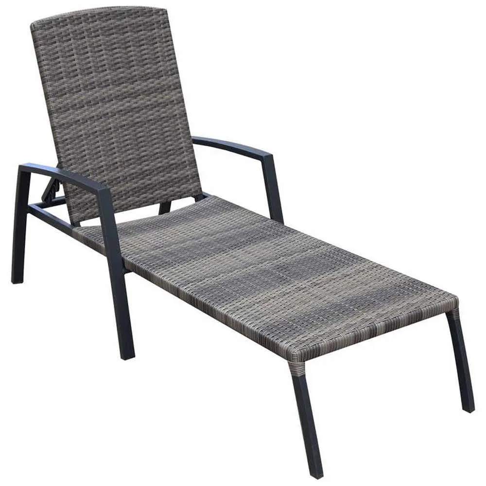 Chillvert Cozumel Stahl Liegestuhl 190x63x50 Cm Refurbished, Anthracite / brown, One Size Chillvert Cozumel Stahl Liegestuhl 190x63x50 Cm Refurbished, Anthracite / brown, One Size