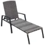 Chillvert Cozumel Stahl Liegestuhl 190x63x50 Cm Refurbished, Anthracite / brown, One Size