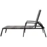 Chillvert Cozumel Stahl Liegestuhl 190x63x50 Cm Refurbished, Anthracite / brown, One Size