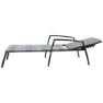 Chillvert Cozumel Stahl Liegestuhl 190x63x50 Cm Refurbished, Anthracite / brown, One Size