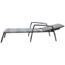 Chillvert Cozumel Stahl Liegestuhl 190x63x50 Cm unisex, Anthracite / brown, One Size