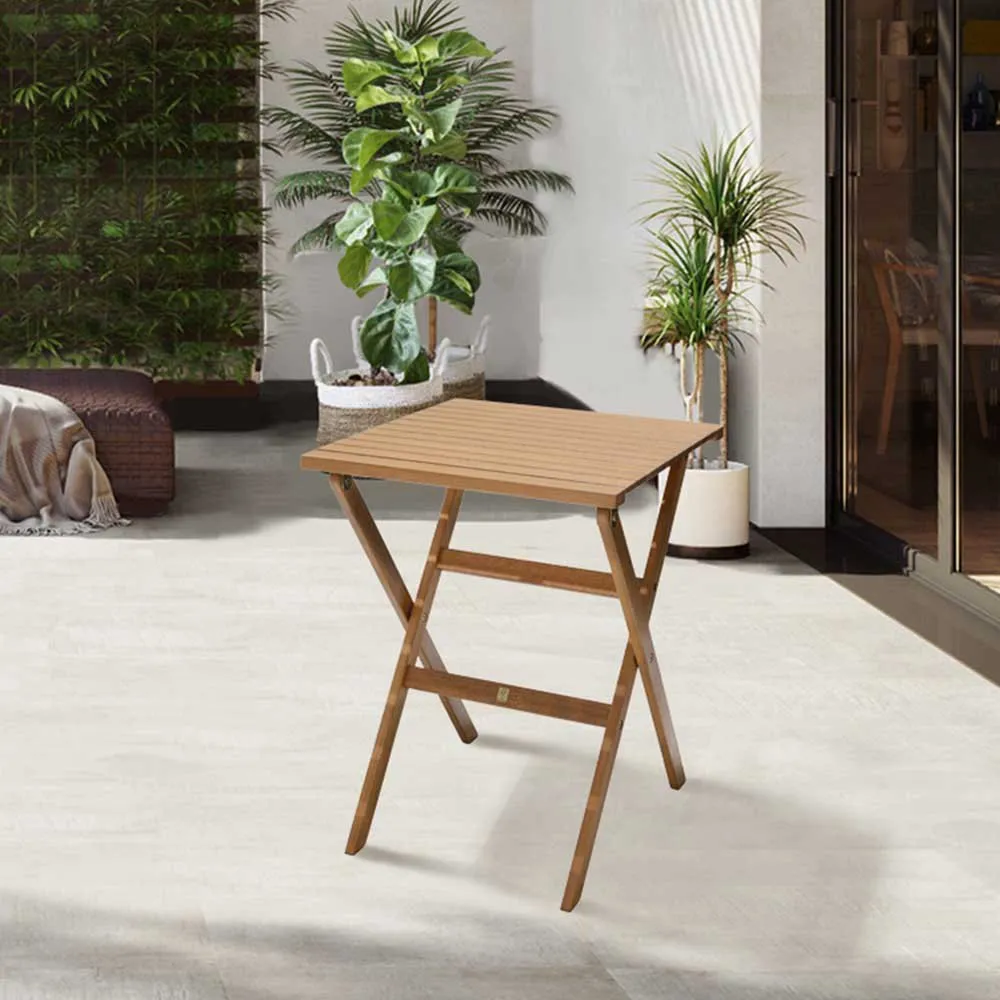 Chillvert Mailand Fsc Eukalyptus Klappbarer Quadratischer Tisch 56x56 Cm, Wooden, One Size Chillvert Mailand Fsc Eukalyptus Klappbarer Quadratischer Tisch 56x56 Cm, Wooden, One Size
