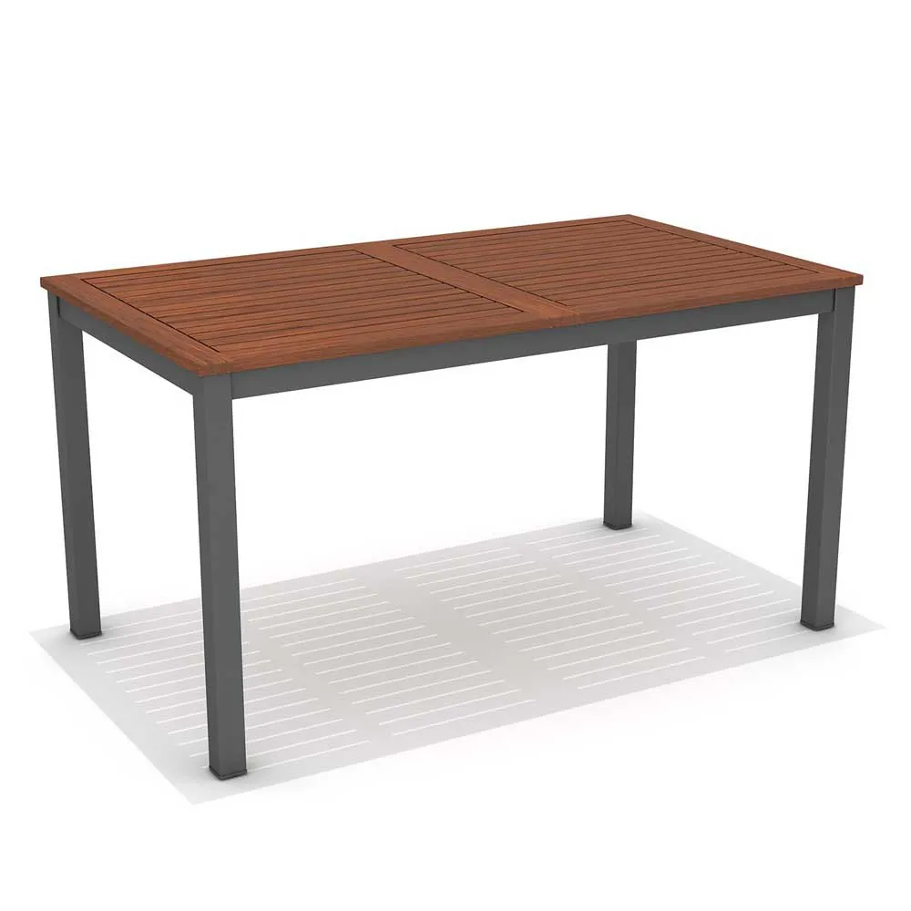 Chillvert Napoles Fsc Eukalyptus Rechteckiger Tisch 140x79.7x74.4 Cm, Grey / wooden, One Size Chillvert Napoles Fsc Eukalyptus Rechteckiger Tisch 140x79.7x74.4 Cm, Grey / wooden, One Size