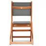 Chillvert Napoles Fsc Klappstuhl Aus Eukalyptus Und Stoff 50.65x49.6x93.2 Cm unisex, Wooden / grey, One Size