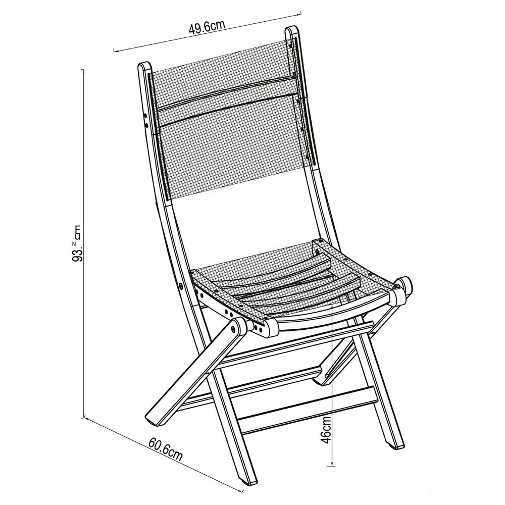 Chillvert Napoles Fsc Klappstuhl Aus Eukalyptus Und Stoff 50.65x49.6x93.2 Cm, Wooden / grey, One Size Chillvert Napoles Fsc Klappstuhl Aus Eukalyptus Und Stoff 50.65x49.6x93.2 Cm, Wooden / grey, One Size