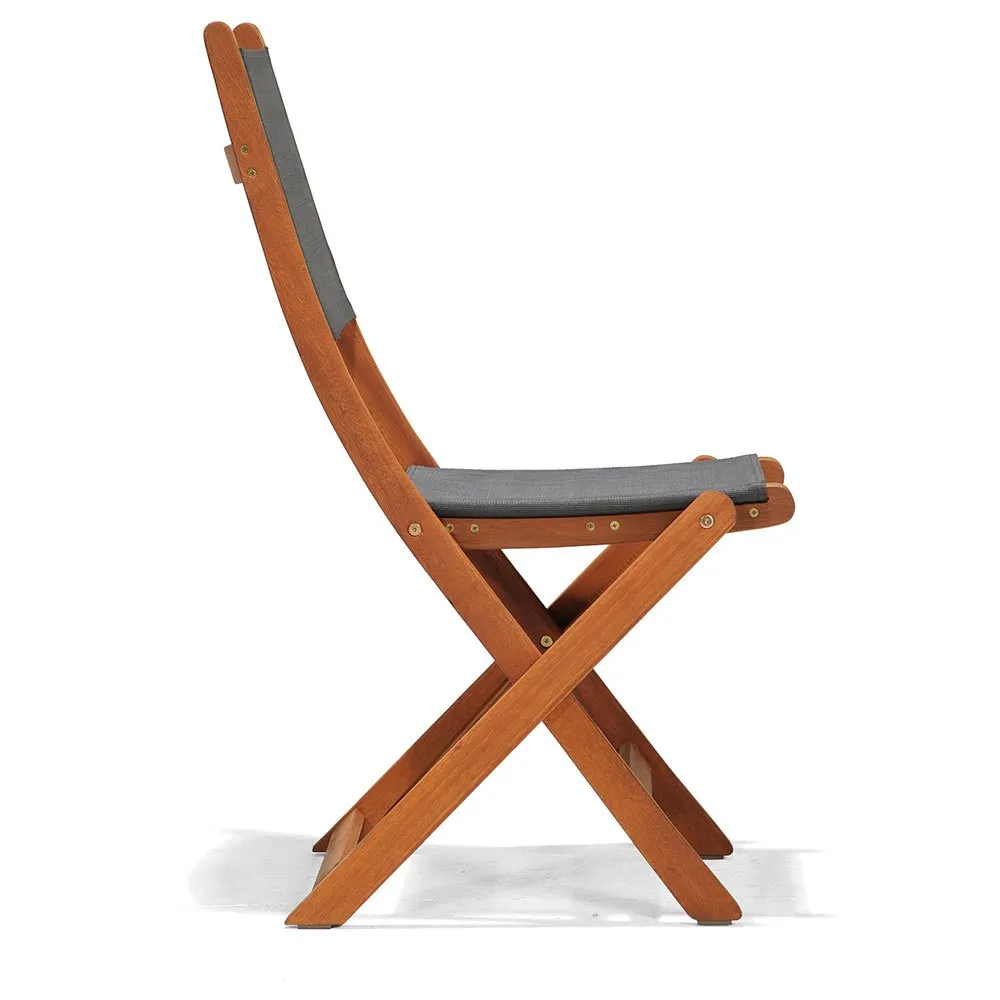 Chillvert Napoles Fsc Klappstuhl Aus Eukalyptus Und Stoff 50.65x49.6x93.2 Cm, Wooden / grey, One Size Chillvert Napoles Fsc Klappstuhl Aus Eukalyptus Und Stoff 50.65x49.6x93.2 Cm, Wooden / grey, One Size