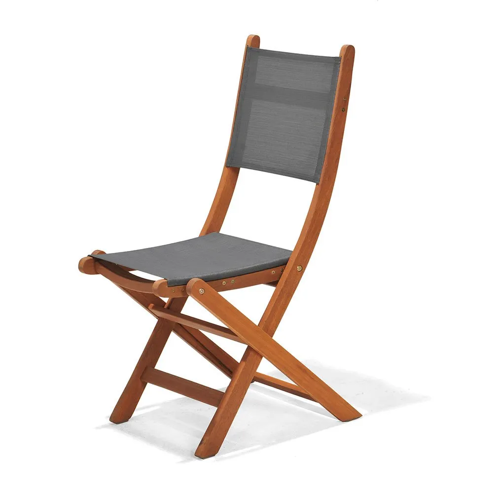 Chillvert Napoles Fsc Klappstuhl Aus Eukalyptus Und Stoff 50.65x49.6x93.2 Cm, Wooden / grey, One Size Chillvert Napoles Fsc Klappstuhl Aus Eukalyptus Und Stoff 50.65x49.6x93.2 Cm, Wooden / grey, One Size