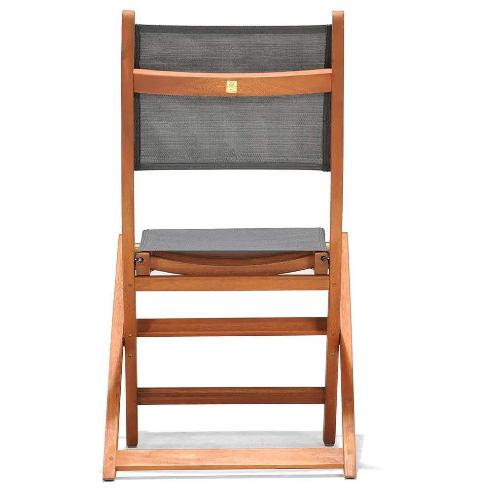 Chillvert Napoles Fsc Klappstuhl Aus Eukalyptus Und Stoff 50.65x49.6x93.2 Cm, Wooden / grey, One Size Chillvert Napoles Fsc Klappstuhl Aus Eukalyptus Und Stoff 50.65x49.6x93.2 Cm, Wooden / grey, One Size