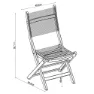 Chillvert Napoles Fsc Klappstuhl Aus Eukalyptus Und Stoff 50.65x49.6x93.2 Cm, Wooden / grey, One Size