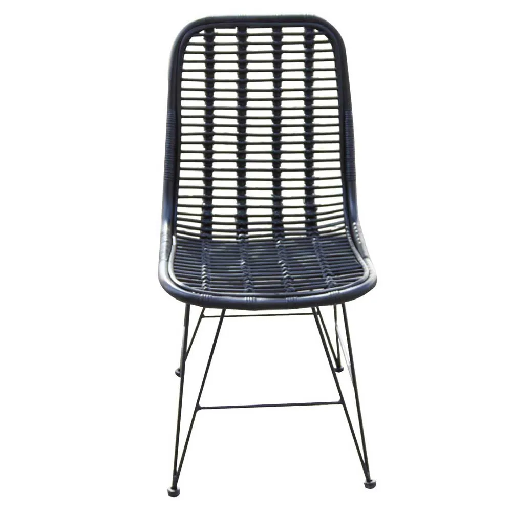 Chillvert Parma Metall-und Rattanstuhl 46x60x92 Cm, Black, One Size Chillvert Parma Metall-und Rattanstuhl 46x60x92 Cm, Black, One Size