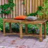 Chillvert Parma Rattan Gartenbank 110x30x45 Cm, Natural, 110 x 30 x 45cm