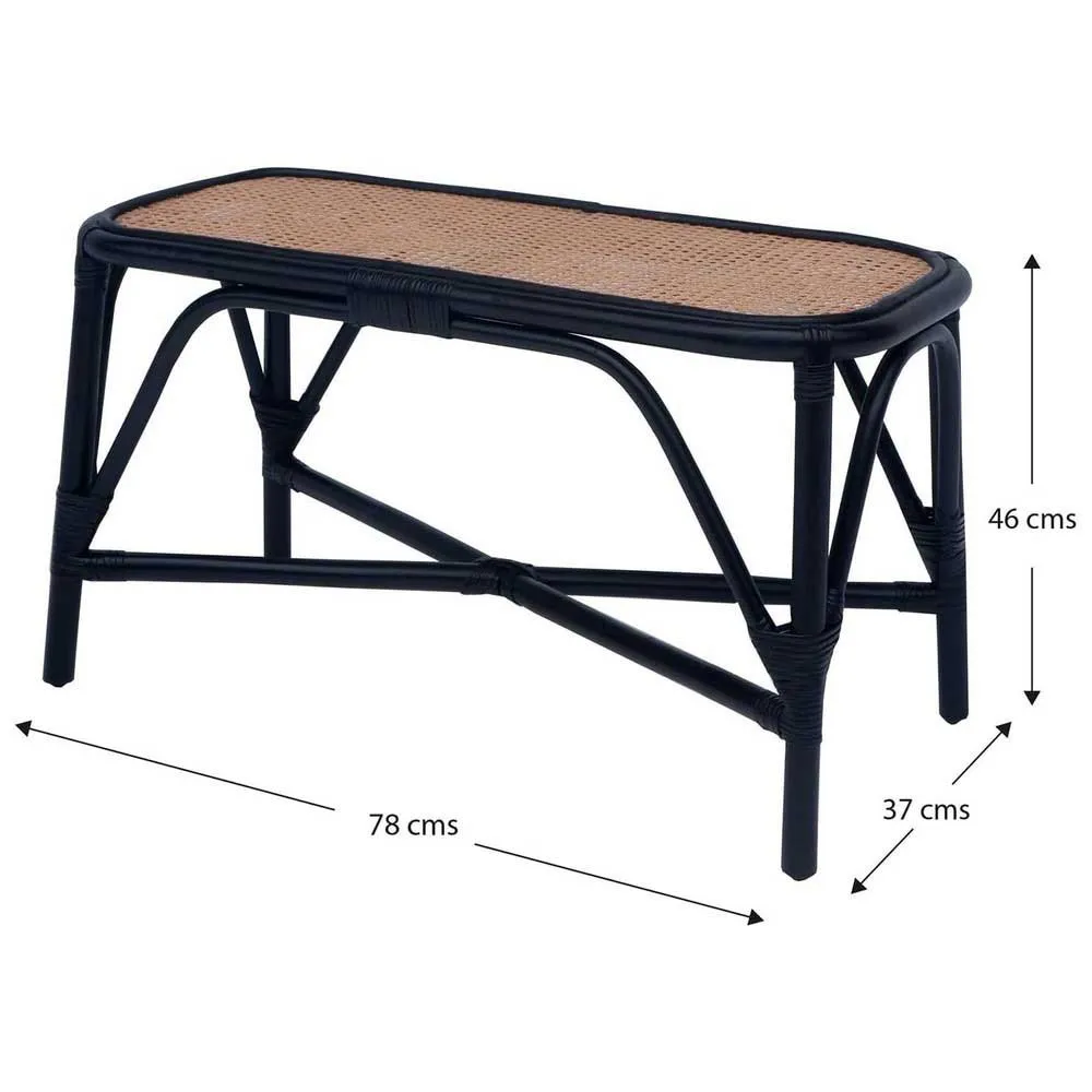 Chillvert Parma Rattan Gartenstuhl 78x37x43 Cm unisex, Black, 78 x 37 x 43cm