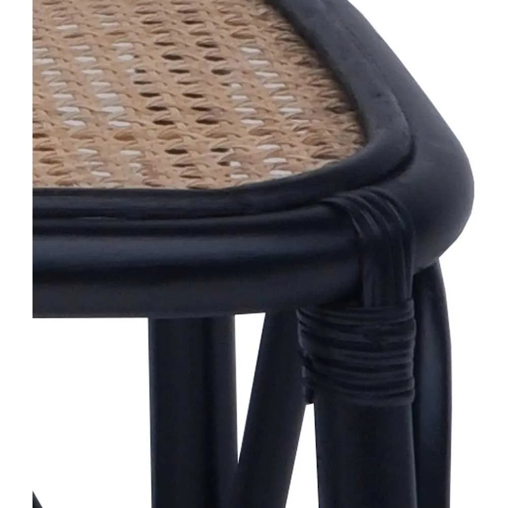 Chillvert Parma Rattan Gartenstuhl 78x37x43 Cm unisex, Black, 78 x 37 x 43cm