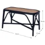 Chillvert Parma Rattan Gartenstuhl 78x37x43 Cm unisex, Black, 78 x 37 x 43cm