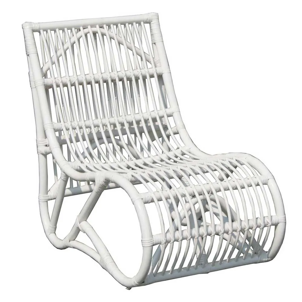 Chillvert Parma Rattan Sonnenliege 61x94x85 Cm, White, One Size Chillvert Parma Rattan Sonnenliege 61x94x85 Cm, White, One Size