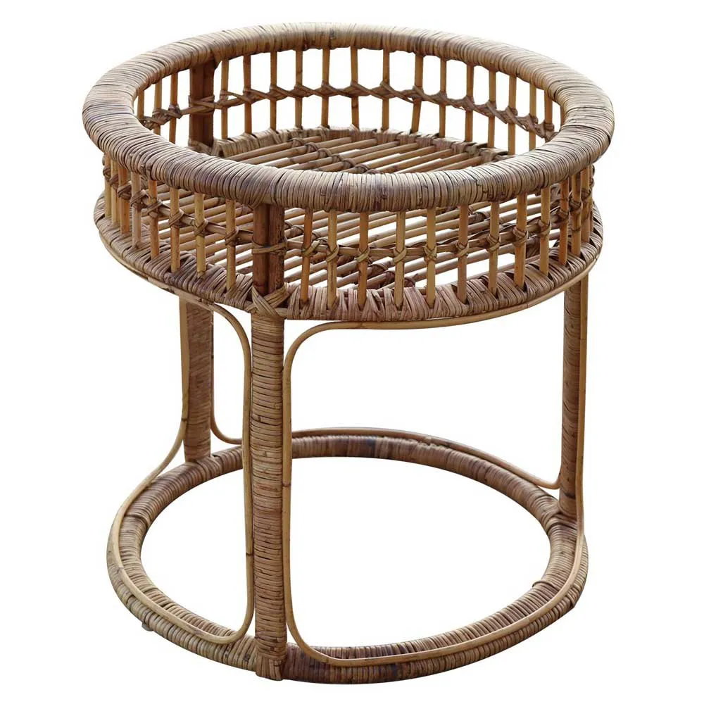 Chillvert Parma Runder Tisch Aus Rattan 57 Cm, Wooden, One Size Chillvert Parma Runder Tisch Aus Rattan 57 Cm, Wooden, One Size