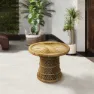 Chillvert Parma Runder Tisch Aus Rattan 60 Cm, Wooden, One Size