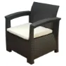 Chillvert Perugia Harz-gartenmöbel-set Mit Rattan-effekt unisex, Chocolate / beige, One Size