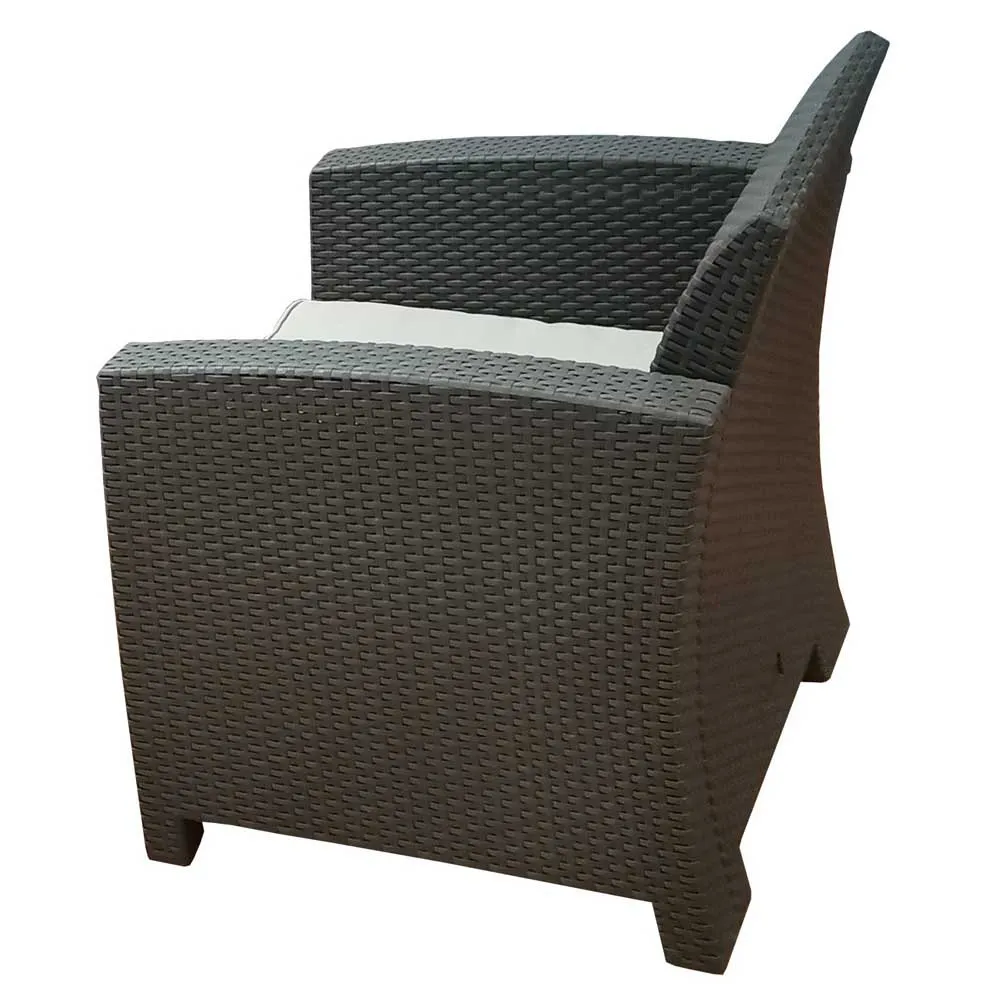 Chillvert Salerno Harz-gartenmöbel-set Mit Rattan-effekt, Chocolate / beige, One Size Chillvert Salerno Harz-gartenmöbel-set Mit Rattan-effekt, Chocolate / beige, One Size