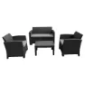 Chillvert Siena Harz-gartenmöbel-set Mit Rattan-effekt, Anthracite / grey, One Size